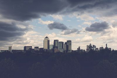 Cityscape against sky