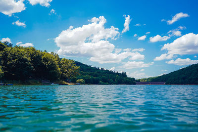 Lake shot while taking a swim