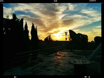 Sun shining through clouds