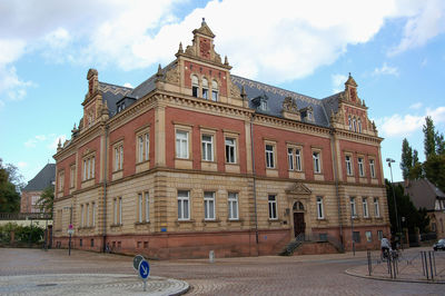 View of building against cloudy sky