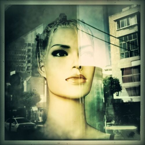 indoors, transfer print, auto post production filter, young adult, architecture, window, lifestyles, built structure, young women, home interior, wall - building feature, person, front view, looking at camera, leisure activity, building exterior, portrait, headshot