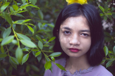 Close-up portrait of girl