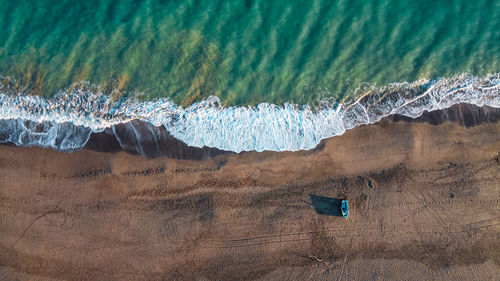 Drone areal view of beach