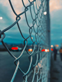 Close-up of chainlink fence