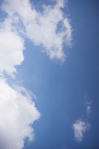 Low angle view of clouds in sky
