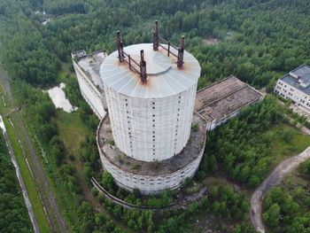 High angle view of traditional building