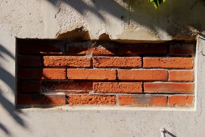 View of brick wall