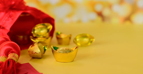 Close-up of drink on table