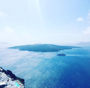 Aerial view of sea