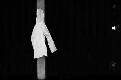 Close-up of clothes drying