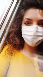 Close-up portrait of a beautiful young woman