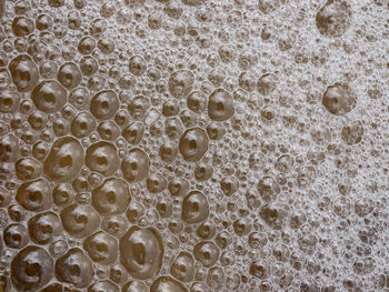 Full frame shot of bubbles in water