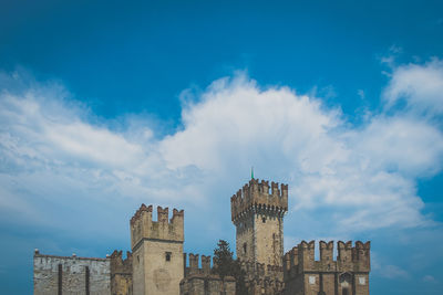 Low angle view of an old fortress