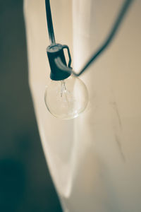 Close-up of water drops on glass