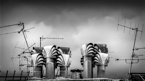 Low angle view of construction site