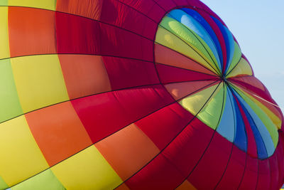 Close-up of hot air balloon