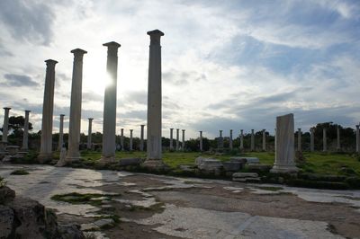 View of old ruins against sky