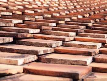 Full frame shot of roof tiles