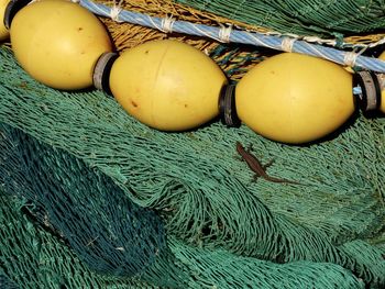 Close-up of fishing net