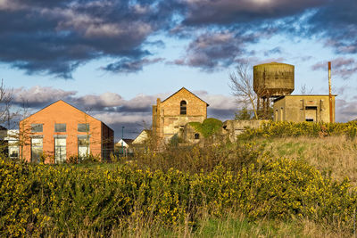 Close-up of house against sky