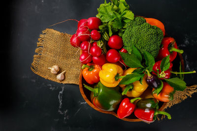 Close-up of tomatoes on table