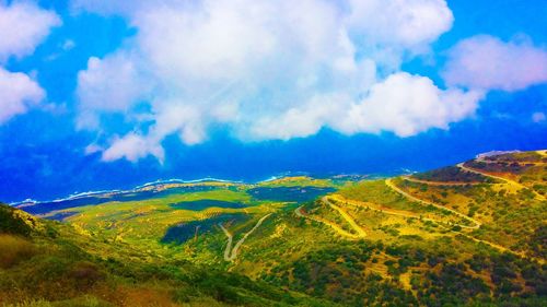 Scenic view of landscape against sky