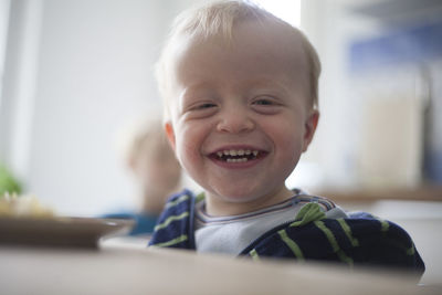 Portrait of laughing little boy