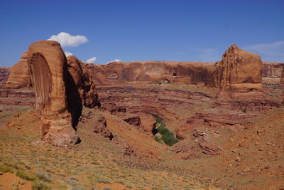 Rock formations in a desert