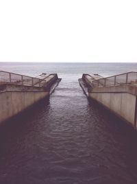 Pier on sea