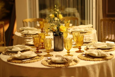 Sophisticated table for parties