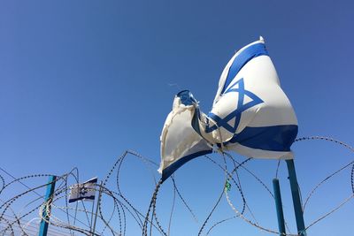 Close-up low angle view of blue sky