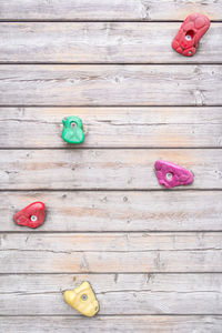 Full frame shot of climbing wall