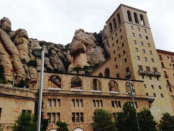 Low angle view of historical building against sky