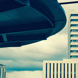 Low angle view of built structure against sky