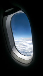 Cropped image of airplane wing