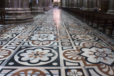 Close-up of tiled floor