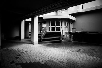 Empty corridor of building