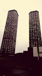 Low angle view of modern building against sky