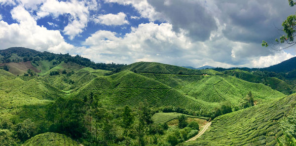 Panoramic view of landscape against sky