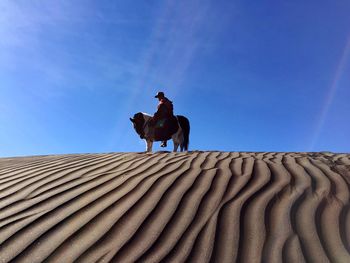 Low angle view of blue sky