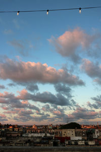 Low angle view of buildings against sky