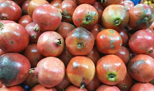 Full frame shot of fruits for sale in market