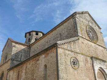 Low angle view of church against sky