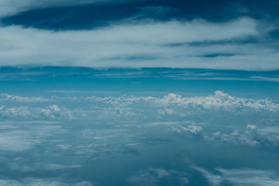 Aerial view of cloudscape