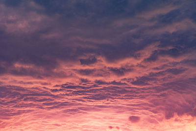 Low angle view of cloudy sky