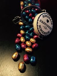 Close-up of food on table