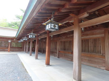 Interior of church outside house