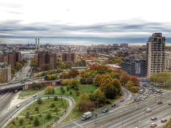 View of cityscape against sky