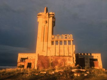 Low angle view of historical building