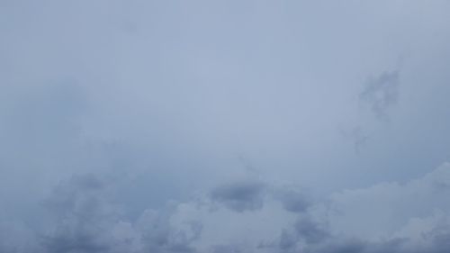 Low angle view of clouds in sky